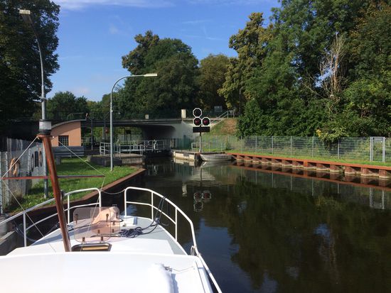 Super Wetter an der Schleuse