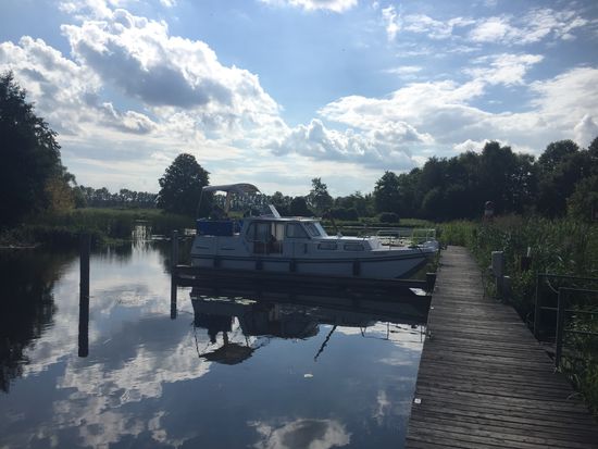 Im Hafen Liebenwalde - noch ganz allein