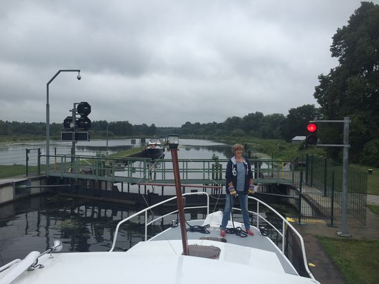 In der ersten Schleuse