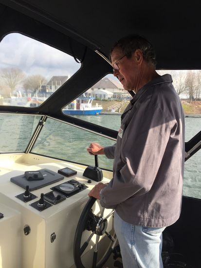 Skipper bei der Arbeit