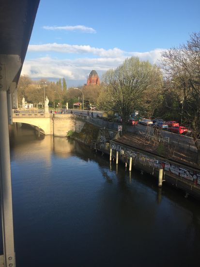 Landwehkanal in der Abendsonne