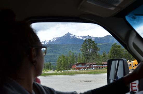 auch die Frau durfte mal ans Steuer