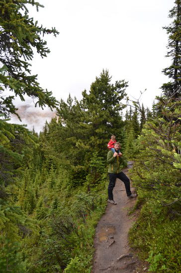 zurück auf Papas Schultern