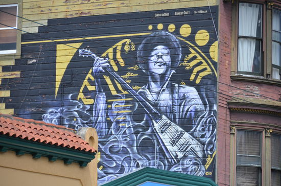 Der Hippie-Stadtteil und das frühere Zentrum der amerikanischen Hippiebewegung