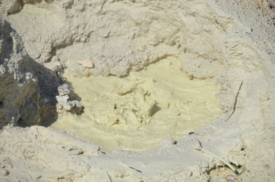 überall blubbert die Erde, sieht eklig aus, ist es auch!