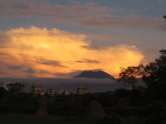 Aussicht vom Waisenhaus auf die umliegenden Berge