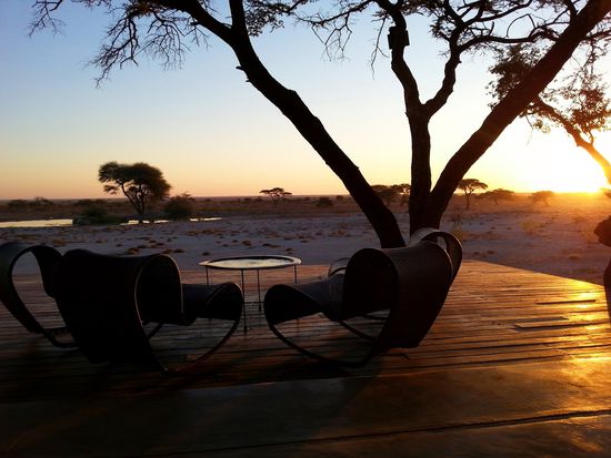 ...damit neben einem tollen Sonnenuntergang...