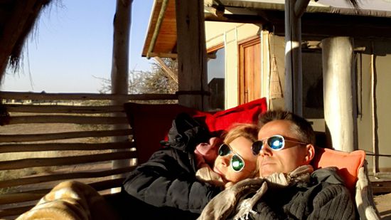 Ein sonniger Start in den Tag bei erfrischenden 8 Grad ...