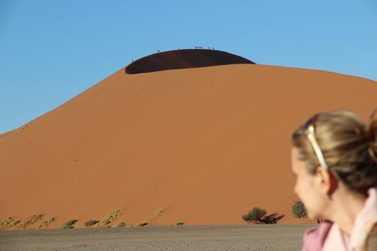 Auf "Düne 45" turnen schon zu viele Touristen...wir ziehen weiter...