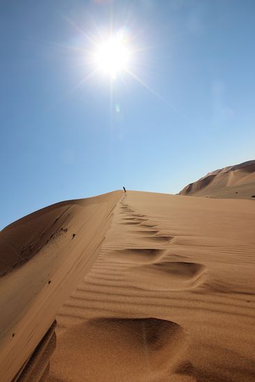 Düne rauf (diese hier heißt "Big Mama")