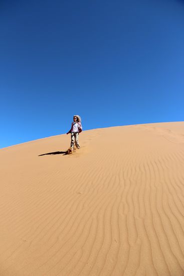 Düne wieder runter: geht schnell und macht Spaß 