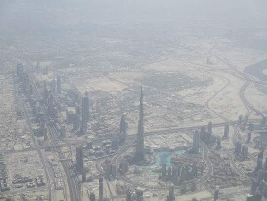 Landeanflug auf Dubai
