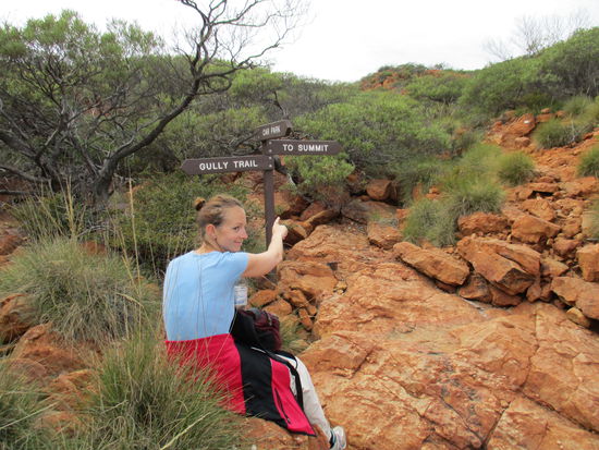 Ja, da rechts geht's hinauf 