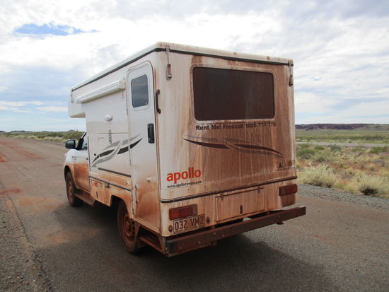 Tja und so sieht das dann aus, wenn man im Regen auf schlammigen Offroad-Pisten fährt... 