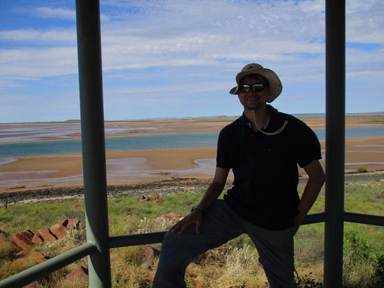 Windig wars am Aussichtspunkt von Cossack 