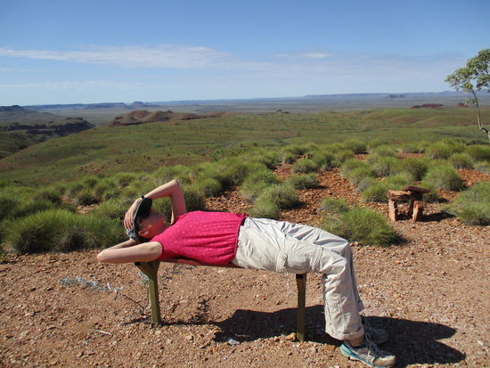 Unser Bankerl am Mt. Herbert 