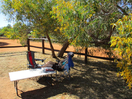 ... und danach gleich rasten im Schatten 