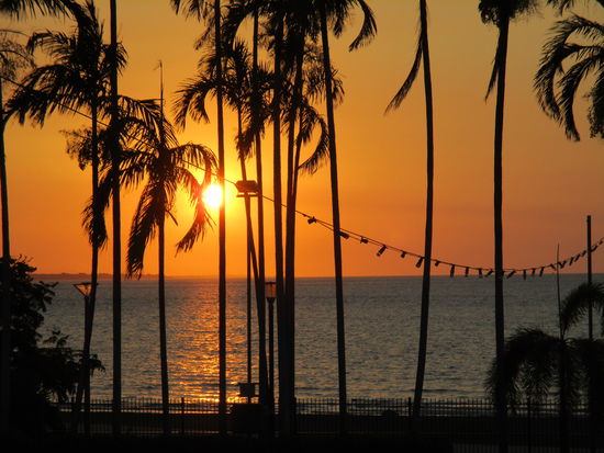 ... und Sunset von der Casinoterrasse in Darwin 