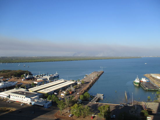 Bushfire vom Balkon aus gesehen