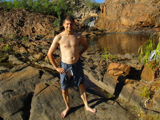 Tja der Sprung ins Wasser beim Upper Pool war wohl zu viel für meine Badehose... 