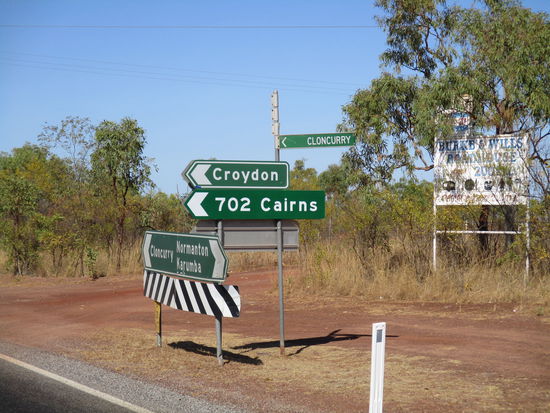 Hier die Antwort zum gestrigen Tagesmotto: Nur noch ein Katzensprung bis Cairns... 