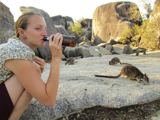 Bei der Hitze kommt der Durst sehr schnell...