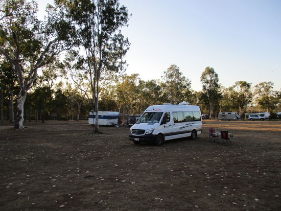 Abendstimmung beim Rocky Creek War Memorial