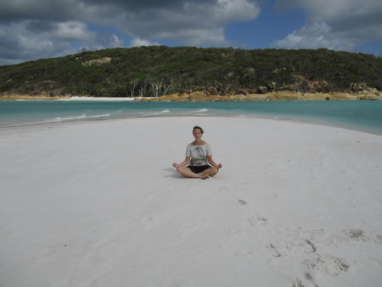 Meditating Beachgirl