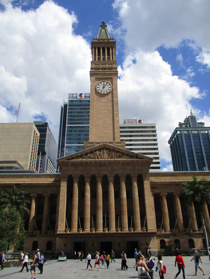 Brisbane City Hall mit Clocktower - da oben waren wir 