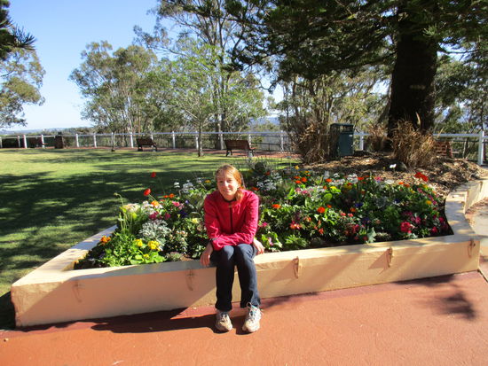 Erste Blümchen beim Lookout Point...