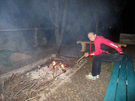 Campfire - ohne Feuer war es auch hier eiskalt...