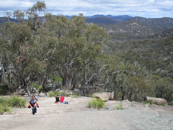 Der Aufstieg ist sehr steil!
