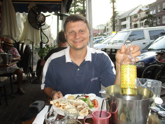 ... in Manly beim Griechen - herrlich 