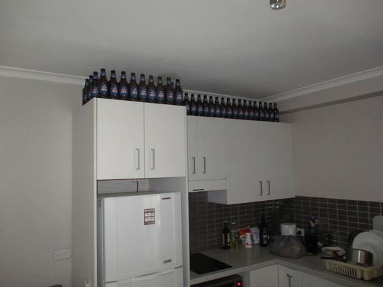 Unsere Küche am Tag der Abreise...