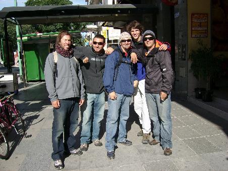 Die vier kalifornischen Surfer
v.l.n.r.: Chris, Joe, George, Anton