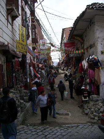 Typische Gasse im Touriviertel von La Paz