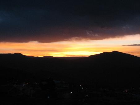 Potosi bei Sonnenuntergang