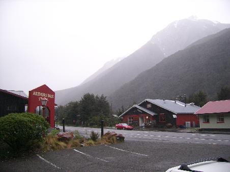 Arthur' Pass am Abend...