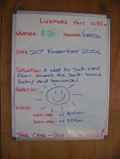 Die Wettervorhersage - perfekt!