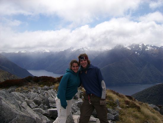 Auf einem der vielen Gipfel, die wir an diesem Tag besteigen