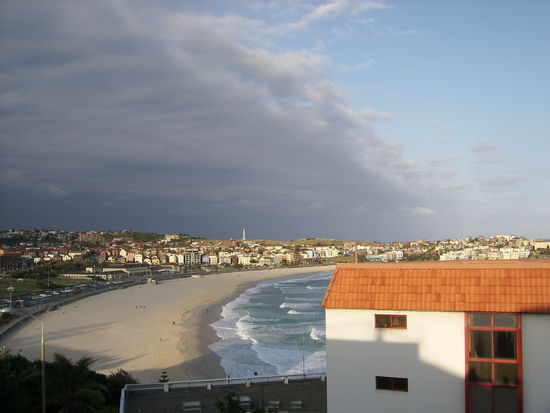Ausblick von unserer Dachterasse in Bondi Beach