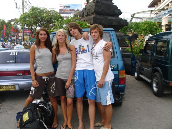 Malin, Sanna, ich und Max