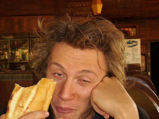 Ja, das Baguette tat gut! (Das Frankreich hier frueher Kolonialherr war hat auch seine guten Seiten!)