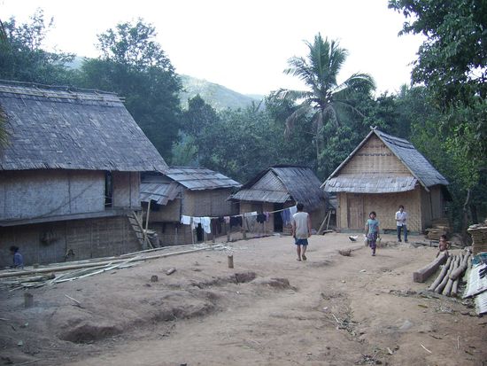 Der Hauptplatz des Dorfes