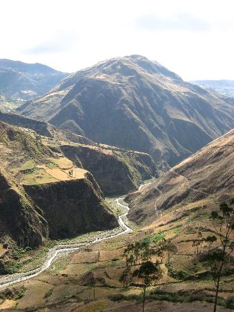 Blick auf der Fahrt nach Azuay