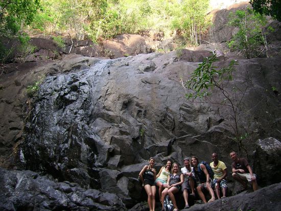 ...ausgetrockneten Wasserfall