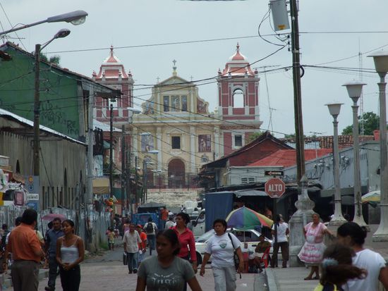 Typisches Stadtbild in Leon