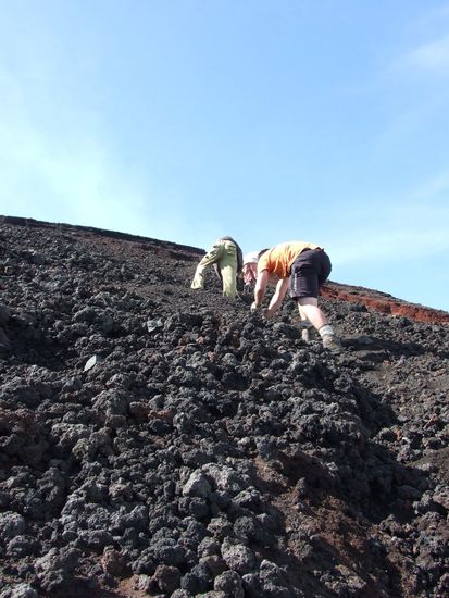 Ohne Rucksack: Der letzte Anstieg