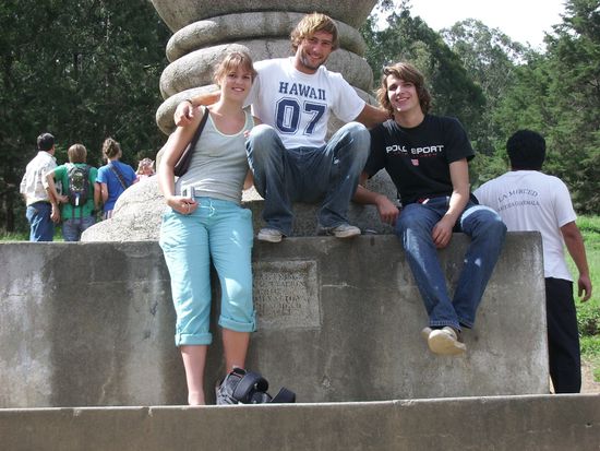 Shan, Chritine und ich am Aussichtspunkt bei Cerro de la Cruz