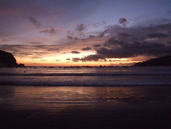 Und der traumhafte Sonnenuntergang